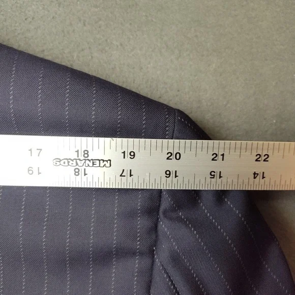 Brion Jacket Men Blue Stripe Palatino Wool 3 Button Suit Sport Coat Blazer Italy